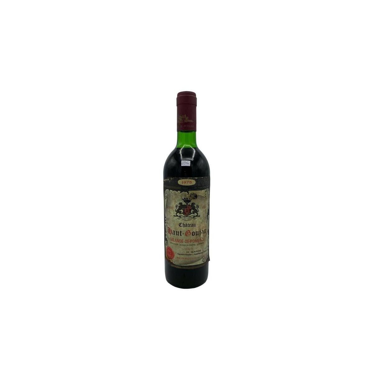 Vintage Bottle - H. Garde Lalande-de-Pomerol Chateau Haut Goujon 1975 0,73 lt. - COD. 4874 - Enoteca Bevi Bene