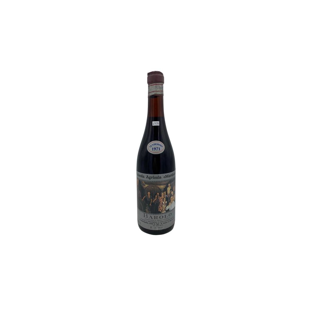 Vintage Bottle - Alessandria Luigi Barolo DOC Azienda Agricola Martinat 1971 0,75 lt. - COD. 4939 - Enoteca Bevi Bene