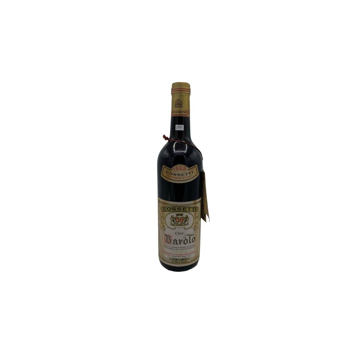 Vintage Bottle - Cossetti Clemente &amp; Figli Barolo DOC 1969 0,72 lt. - COD. 4995 - Enoteca Bevi Bene