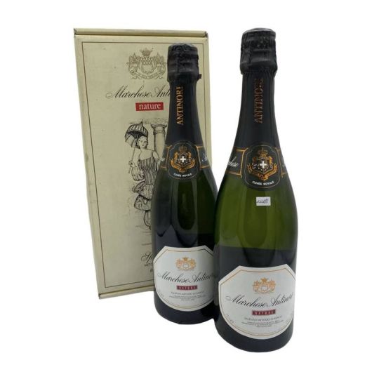 Vintage Bottle - Marchese Antinori Spumante Metodo Classico Twin Box 2 bt da 0,75 lt. + Box vecchia sboccatura - COD. 10088