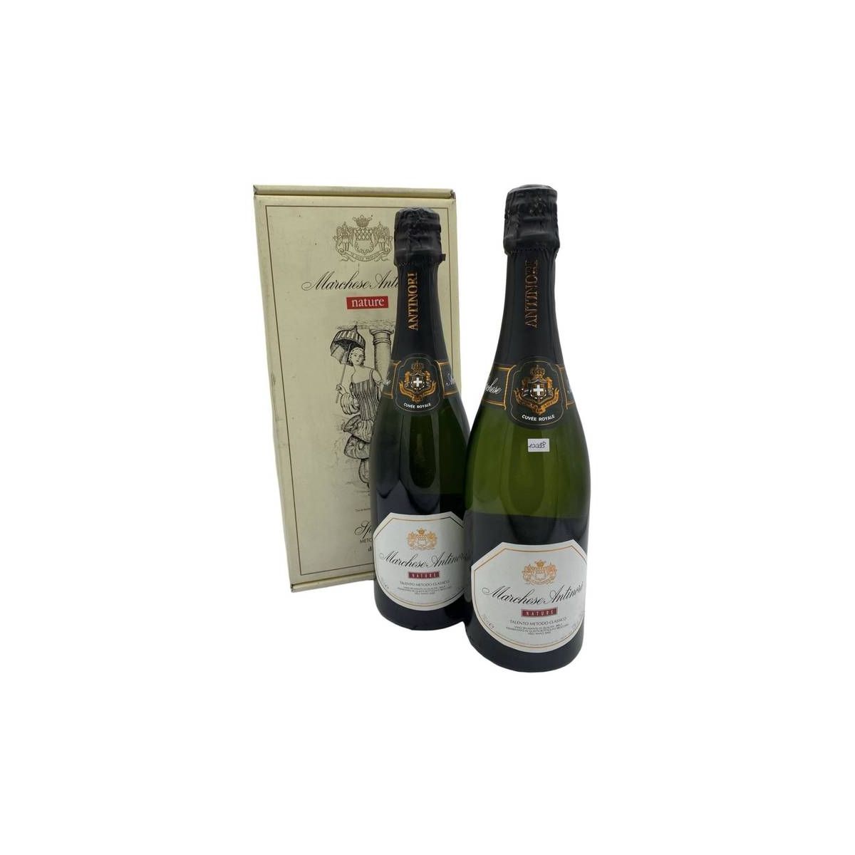 Vintage Bottle - Marchese Antinori Spumante Metodo Classico Twin Box 2 bt da 0,75 lt. + Box vecchia sboccatura - COD. 10088