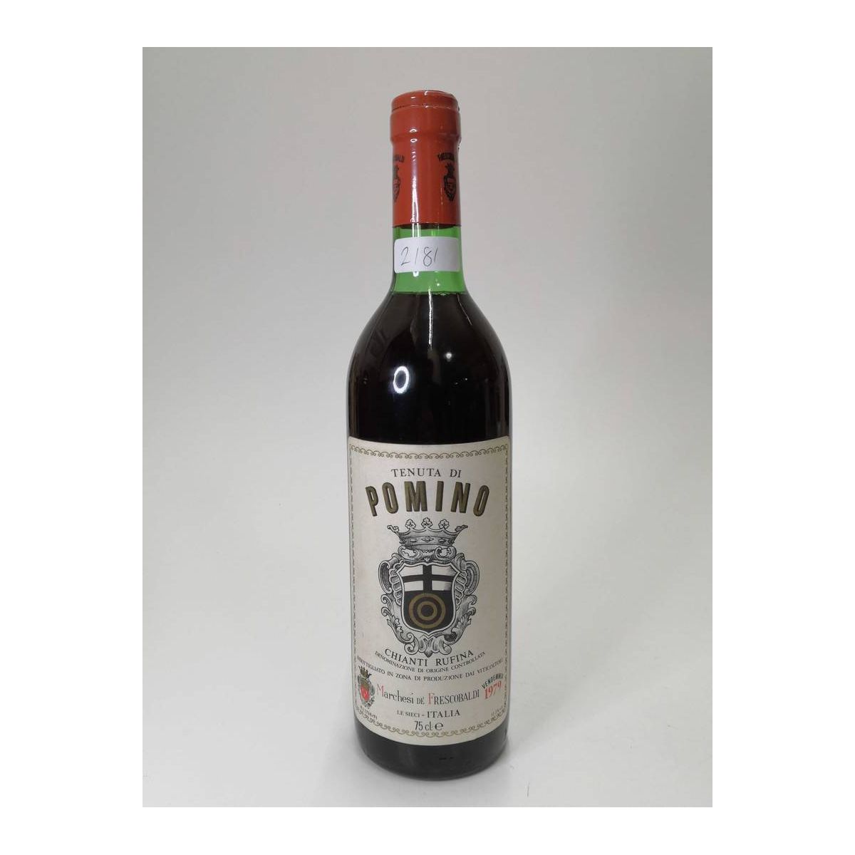 Vintage Bottle - Marchesi De Frescobaldi Chianti Rufina DOC Tenuta di Pomino 1979 0,75 lt. - COD. 2181 - Enoteca Bevi Bene