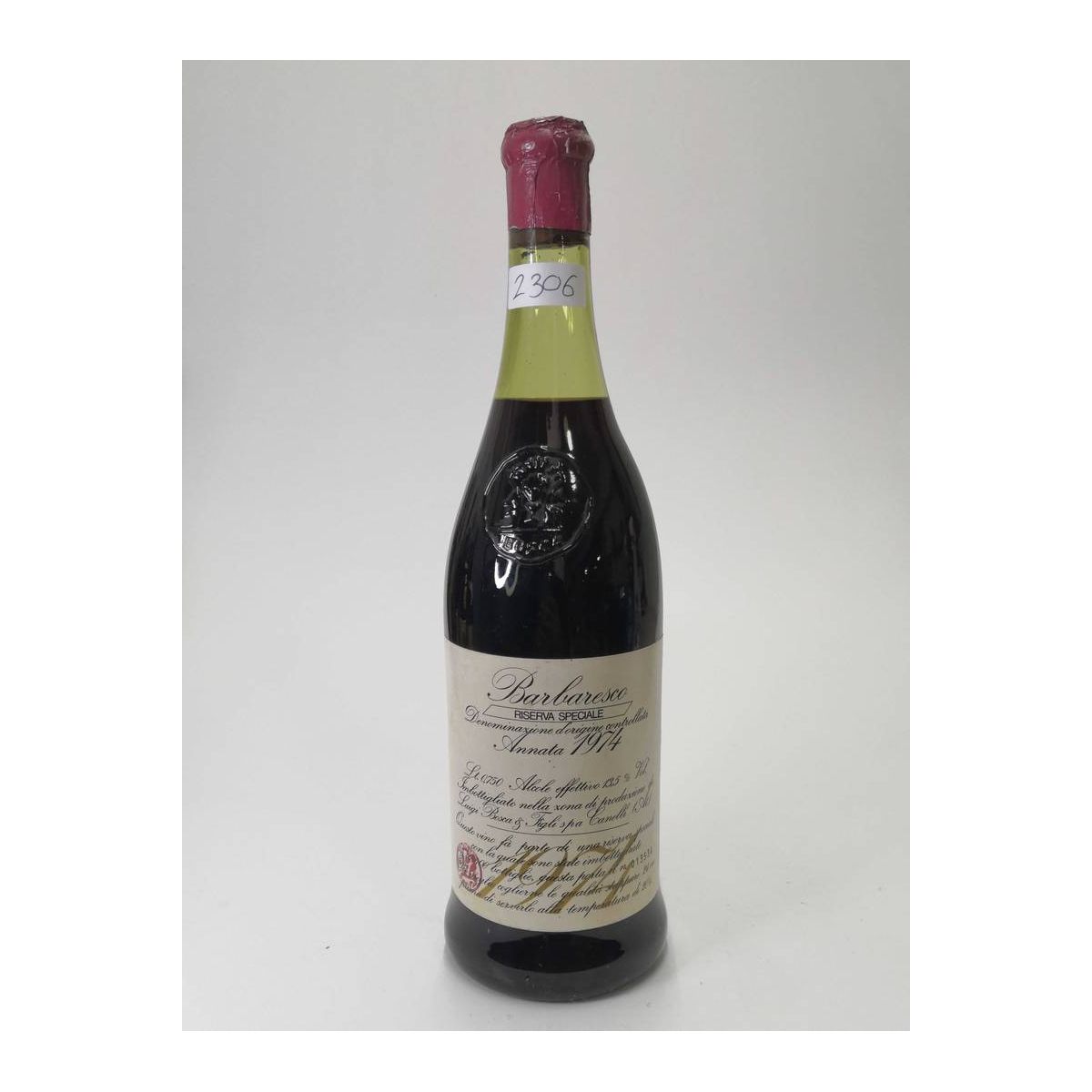 Vintage Bottle - Luigi Bosca &amp; Figli Barbaresco Riserva Speciale DOC 1974 0,75 lt. - COD. 2306 - Enoteca Bevi Bene