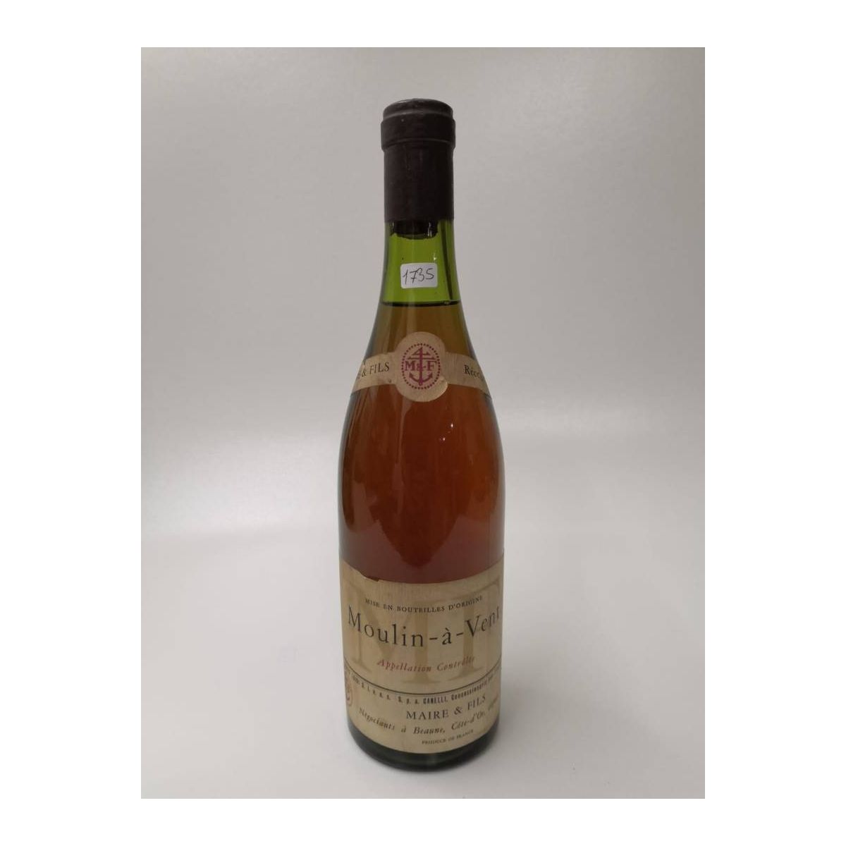 Vintage Bottle - Maire &amp; Fils Moulin-a-Vent 1962 0,75 lt. - COD. 1735 - Enoteca Bevi Bene