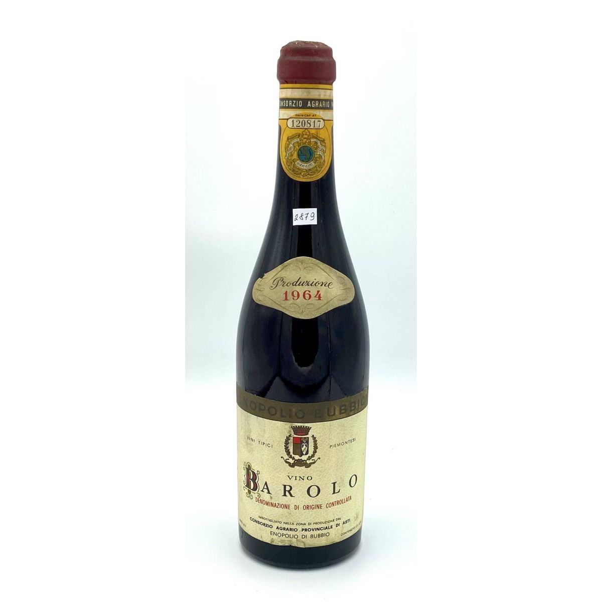 Vintage Bottle - Consorzio Agrario Provinciale di Asti Barolo DOC 1964 0,72 lt. - COD. 2879 - Enoteca Bevi Bene