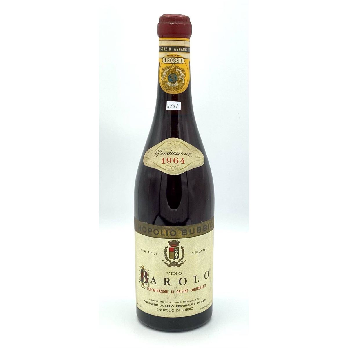Vintage Bottle - Consorzio Agrario Provinciale di Asti Barolo DOC 1964 0,72 lt. - COD. 2887 - Enoteca Bevi Bene