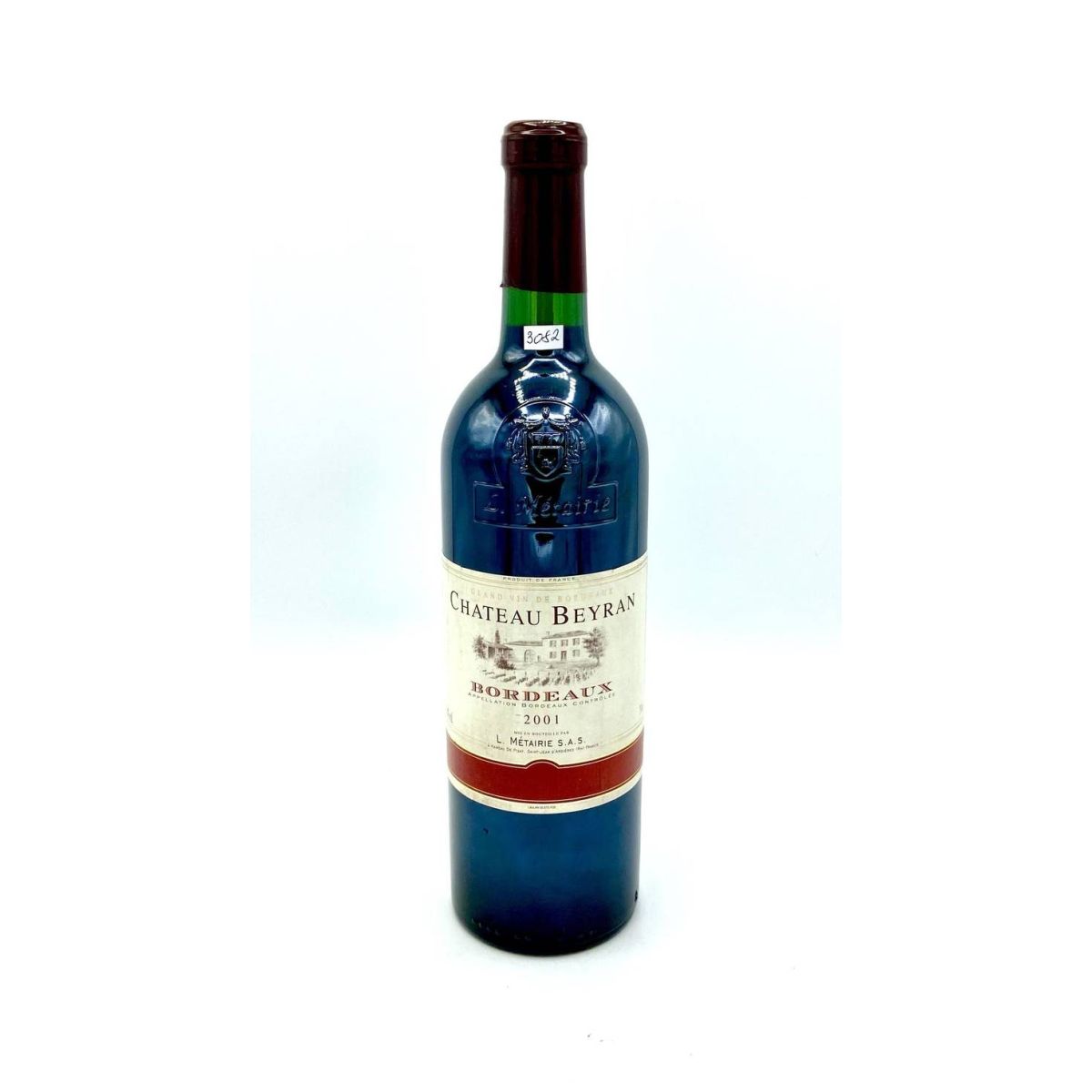 Vintage Bottle - L. Metairie Chateau Beyran Bordeaux 2001 0,75 lt. - COD. 3082 - Enoteca Bevi Bene