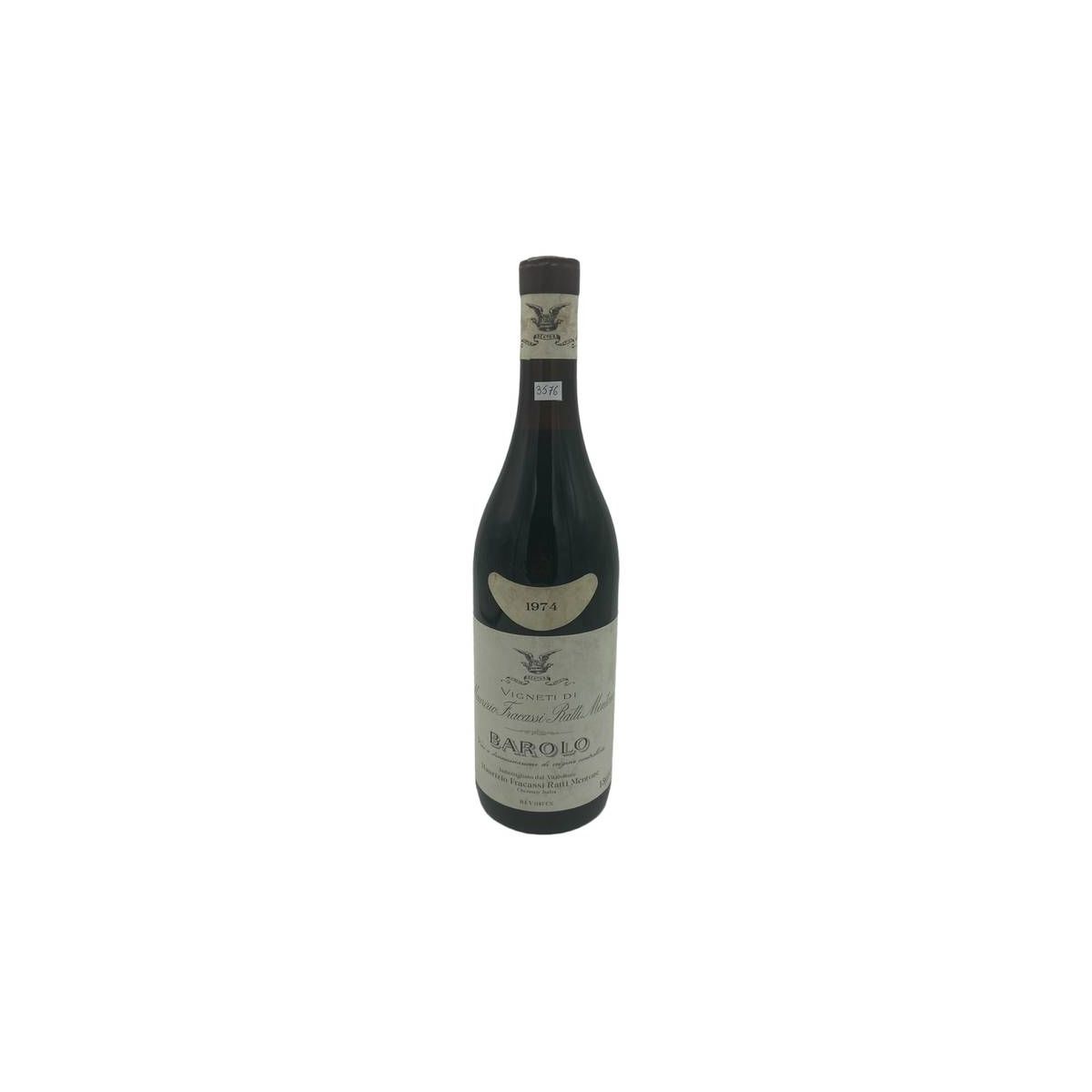 Vintage Bottle - Maurizio Fracassi Ratti Mentone Barolo DOC 1974 0,75 lt. - COD. 3576 - Enoteca Bevi Bene