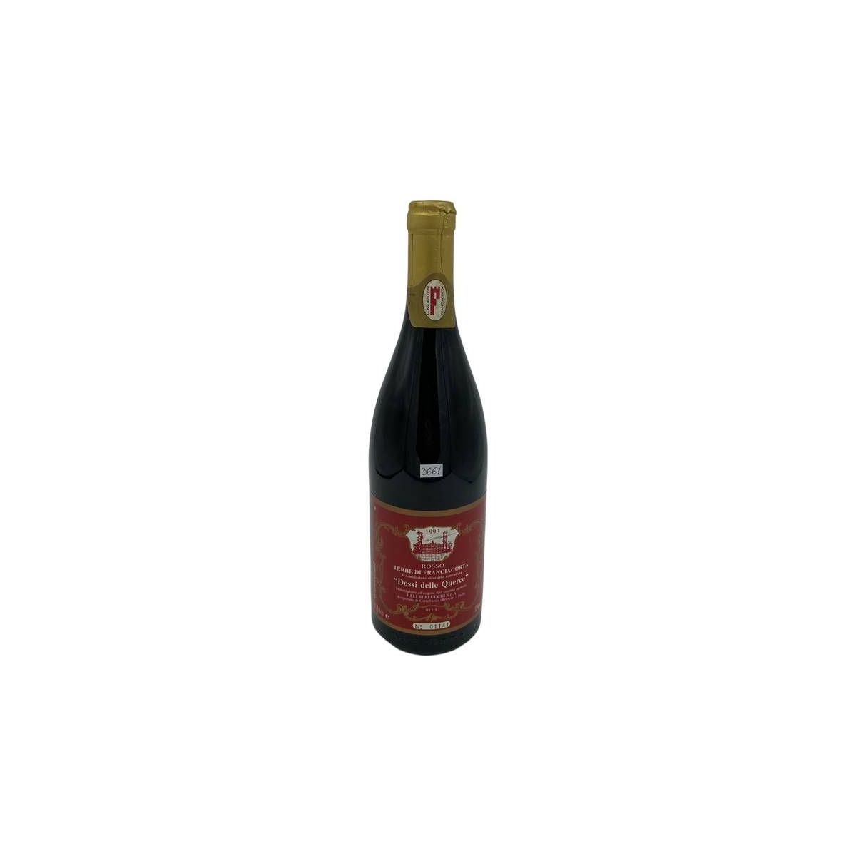 Vintage Bottle - Fratelli Berlucchi Rosso Terre di Franciacorta DOC "Dossi delle Querce" 1993 0,75 lt. - COD. 3661 - Enoteca Bevi Bene