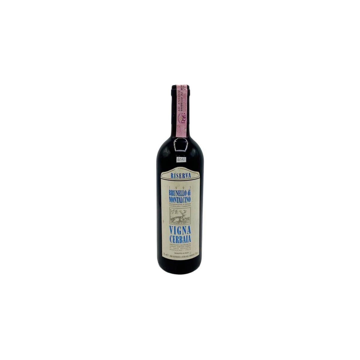 Vintage Bottle - Az. Agr.Cerbaia Brunello di Montalcino Riserva Vigna Cerbaia 1993 0,75 lt. - COD. 4070