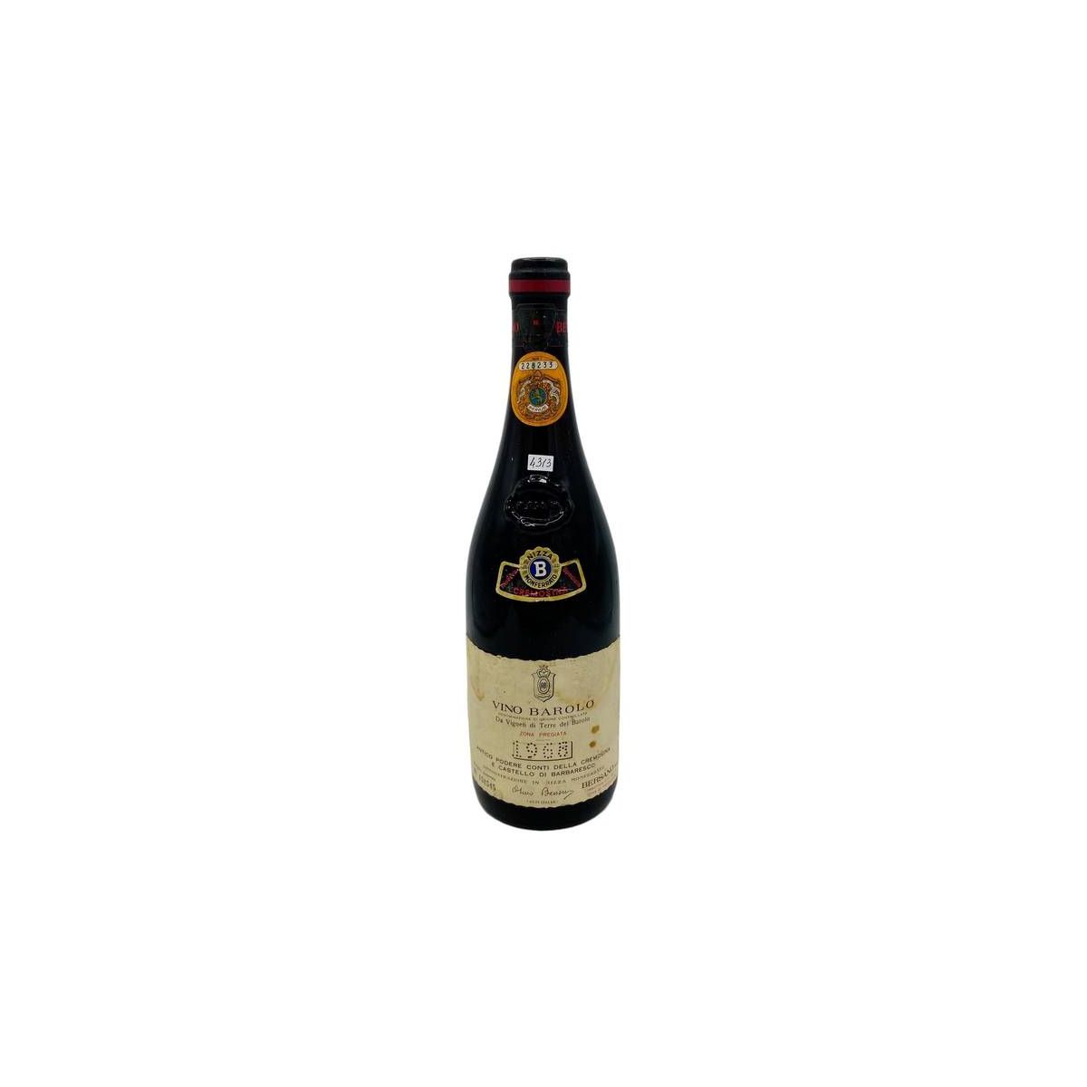 Vintage Bottle - Bersano Barolo DOC da Vigneti di Terre del Barolo 1968 0,72 lt. - COD. 4313 - Enoteca Bevi Bene