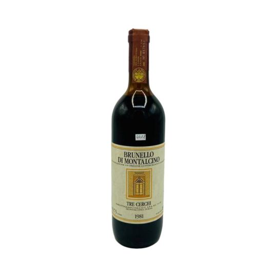 Vintage Bottle - Tre Cerchi Brunello di Montalcino DOCG 1981 0,75 lt. - COD. 4418 - Enoteca Bevi Bene