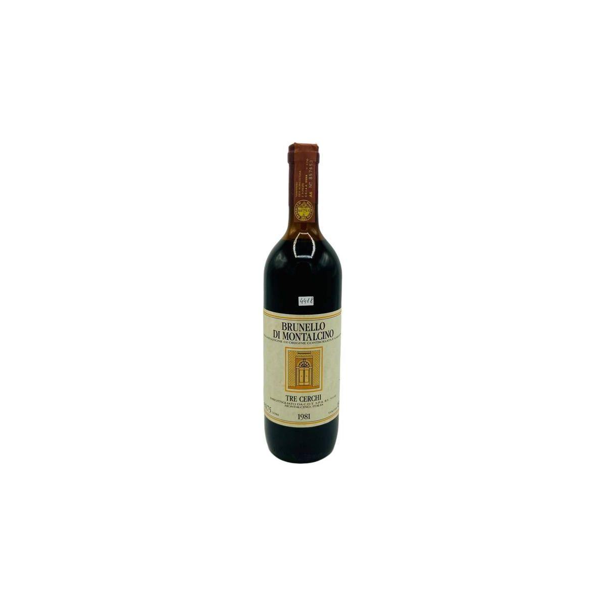 Vintage Bottle - Tre Cerchi Brunello di Montalcino DOCG 1981 0,75 lt. - COD. 4418 - Enoteca Bevi Bene