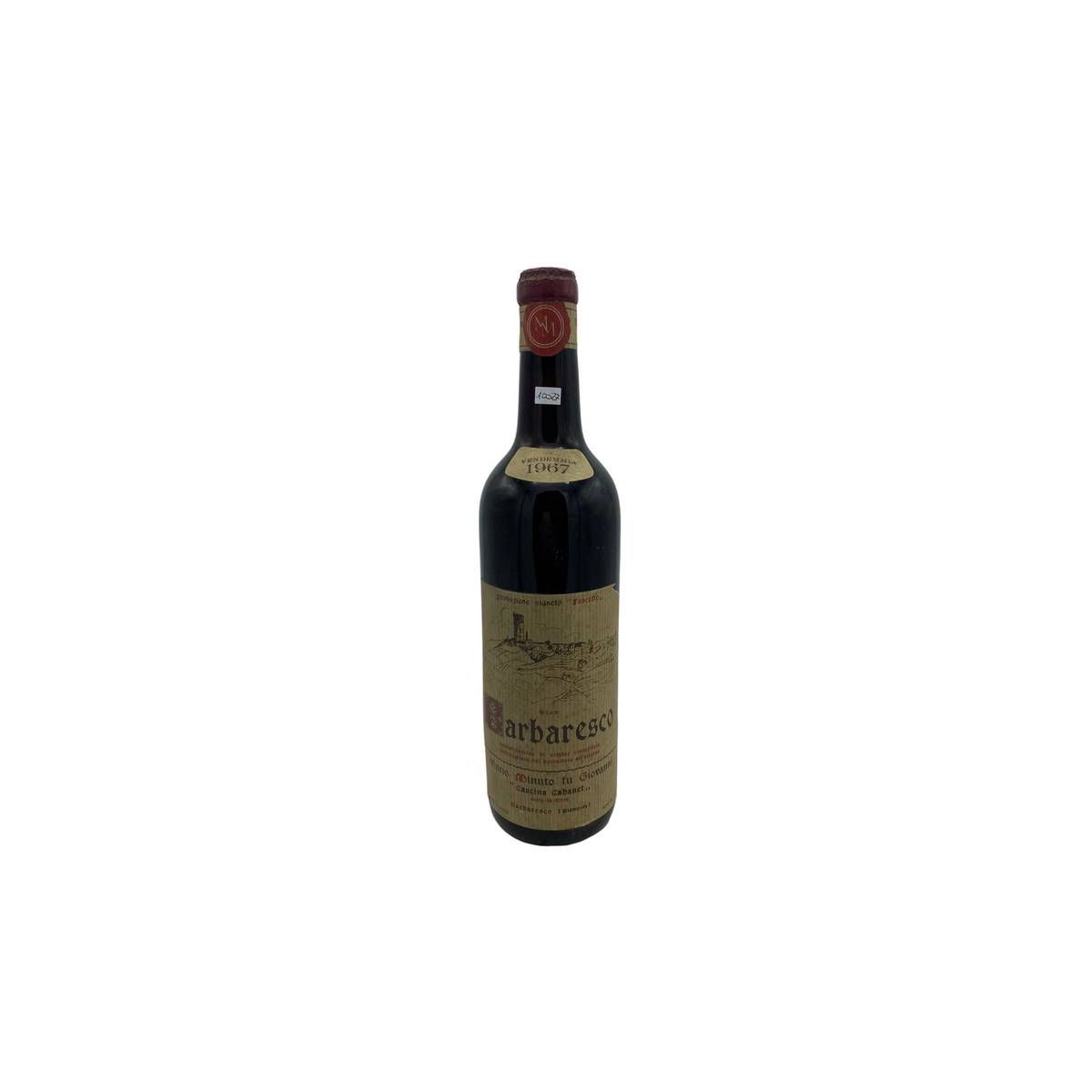 Vintage Bottle - Mario Minuto Barbaresco DOC 1967 "Cascina Cabanet" 0,72 lt. - COD. 10027 - Enoteca Bevi Bene