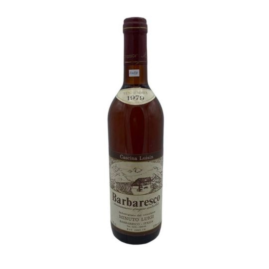 Vintage Bottle - Minuto Luigi Barbaresco "Cascina Luisin" DOC 1979 0,72 lt. - CLEAR COLOR - COD. 10087 - Enoteca Bevi Bene