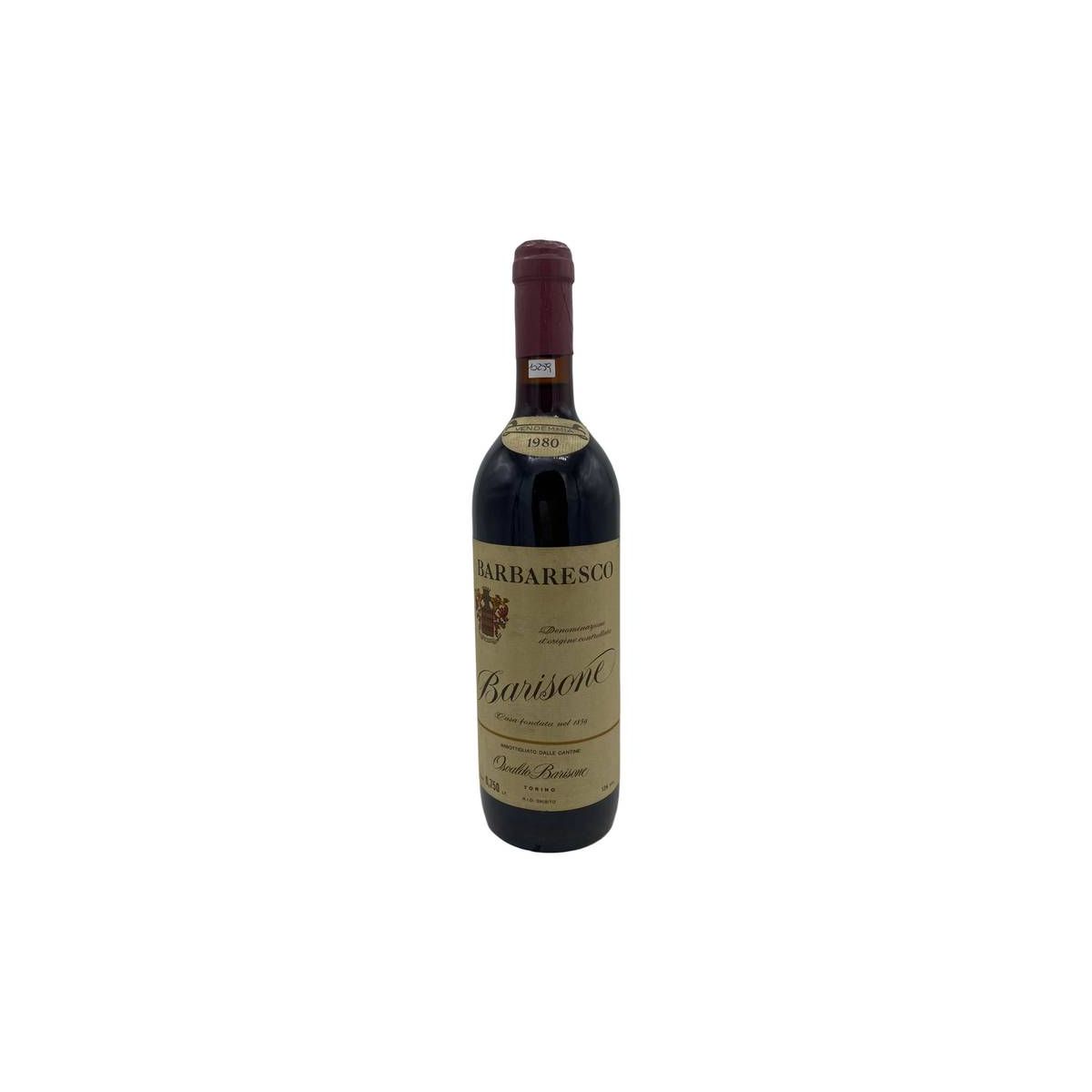 Vintage Bottle - Osvaldo Barisone Barbaresco DOC "Barisone" 1980 0,75 lt. - COD. 10259 - Enoteca Bevi Bene