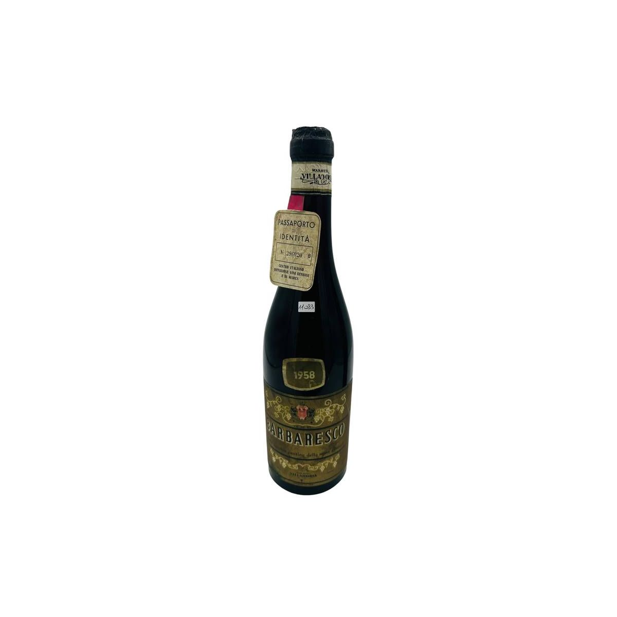 Vintage Bottle - Villadoria Barbaresco 1958 0,70 lt. - COD. 11083
