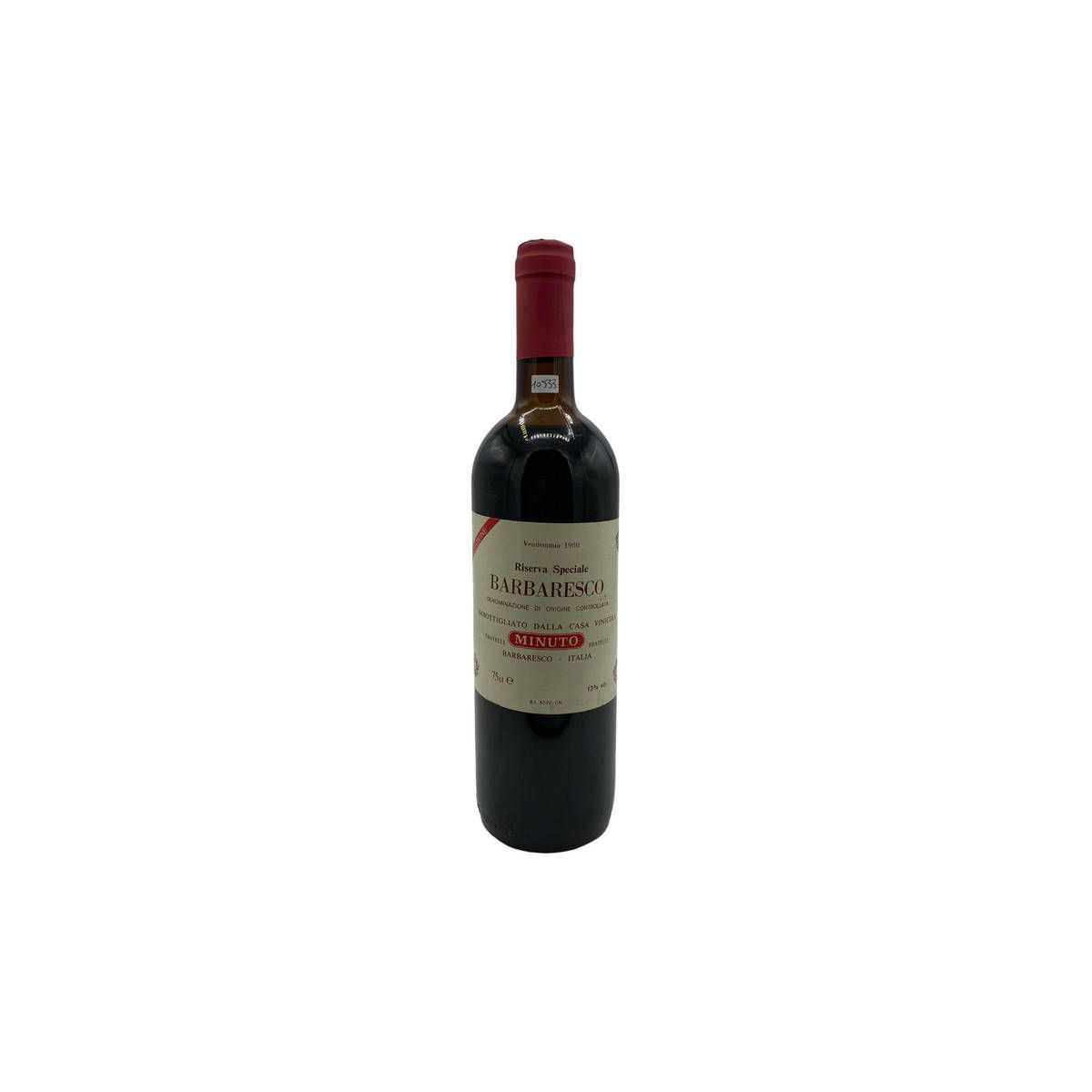 Vintage Bottle - Minuto Barbaresco Riserva Speciale 1980 0,75 lt. - COD. 10533 - Enoteca Bevi Bene