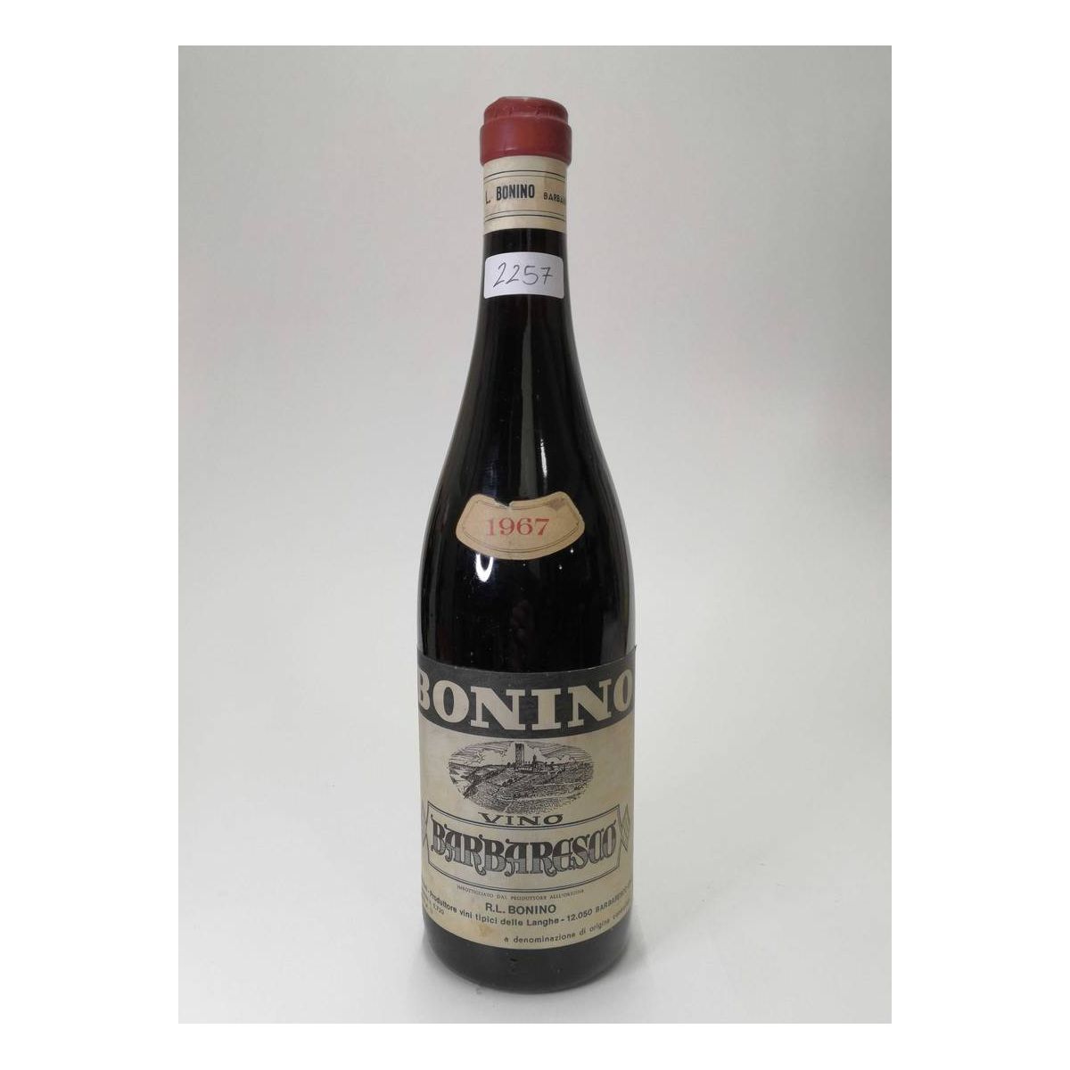 Vintage Bottle - R.L. Bonino Barbaresco DOC 1967 0,72 lt. - COD. 2257 - Enoteca Bevi Bene