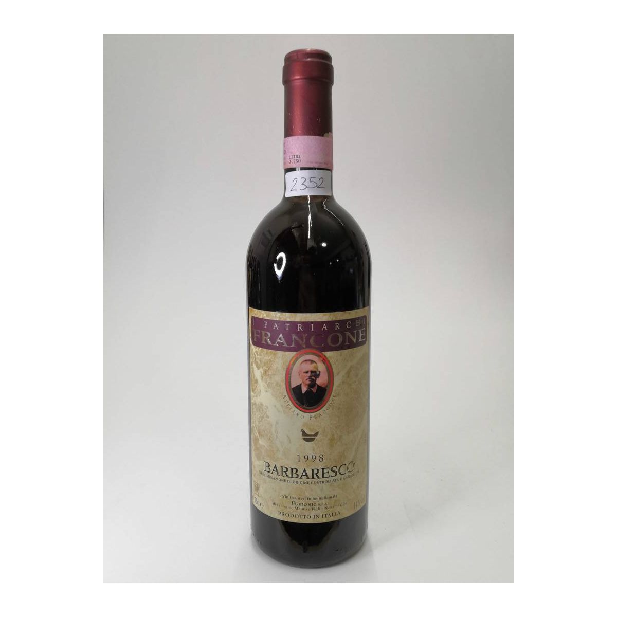 Vintage Bottle - Francone Barbaresco DOCG I Patriarchi 1998 0,75 lt. - COD. 2352