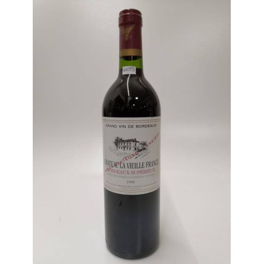Vintage Bottle - Michel Dogoua Chateau La Vieille France Bordeaux Superieur 1998 0,75 lt. - COD. 1699 - Enoteca Bevi Bene
