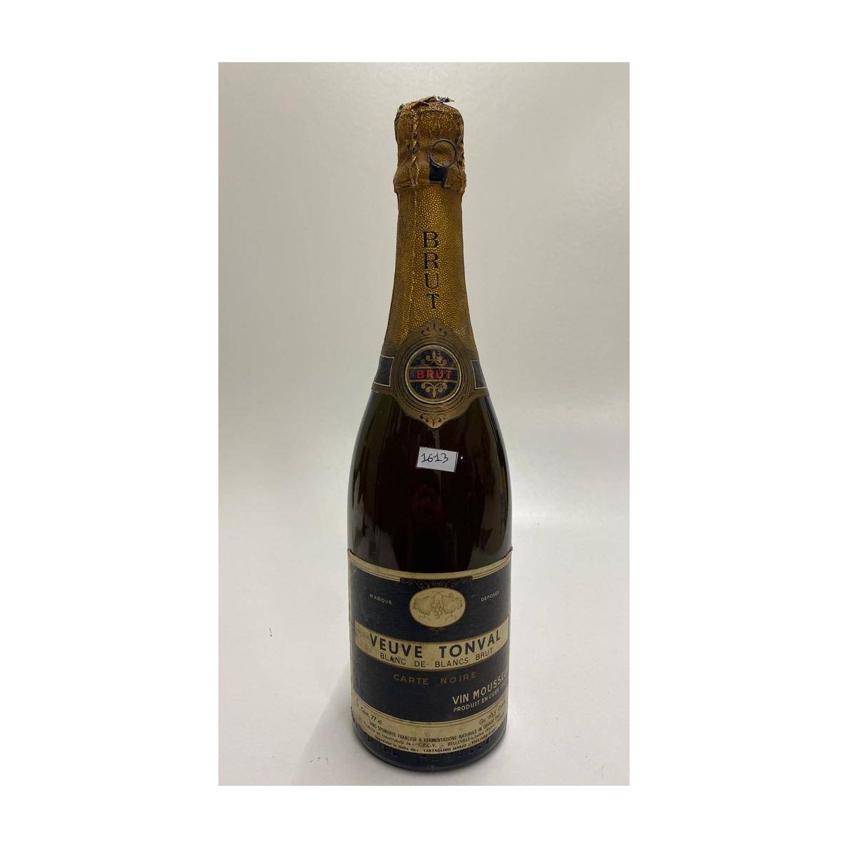 Vintage Bottle - Veuve Tonval Carte Noire Blanc de Blancs 0,77 lt. - COD. 1613 - Enoteca Bevi Bene