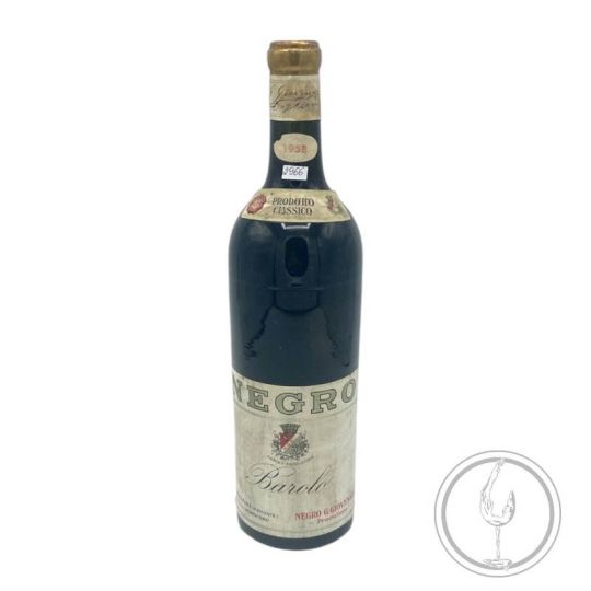 Vintage Bottle - Negro G.Giovenale Barolo DOC 1958 0,71 lt. - COD. 2966 - Enoteca Bevi Bene