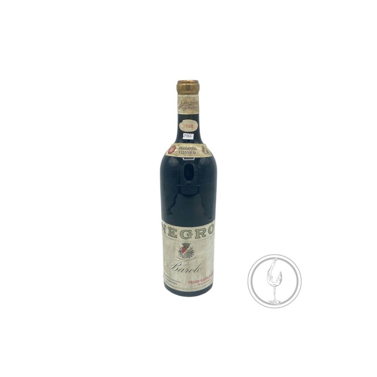 Vintage Bottle - Negro G.Giovenale Barolo DOC 1958 0,71 lt. - COD. 2966 - Enoteca Bevi Bene