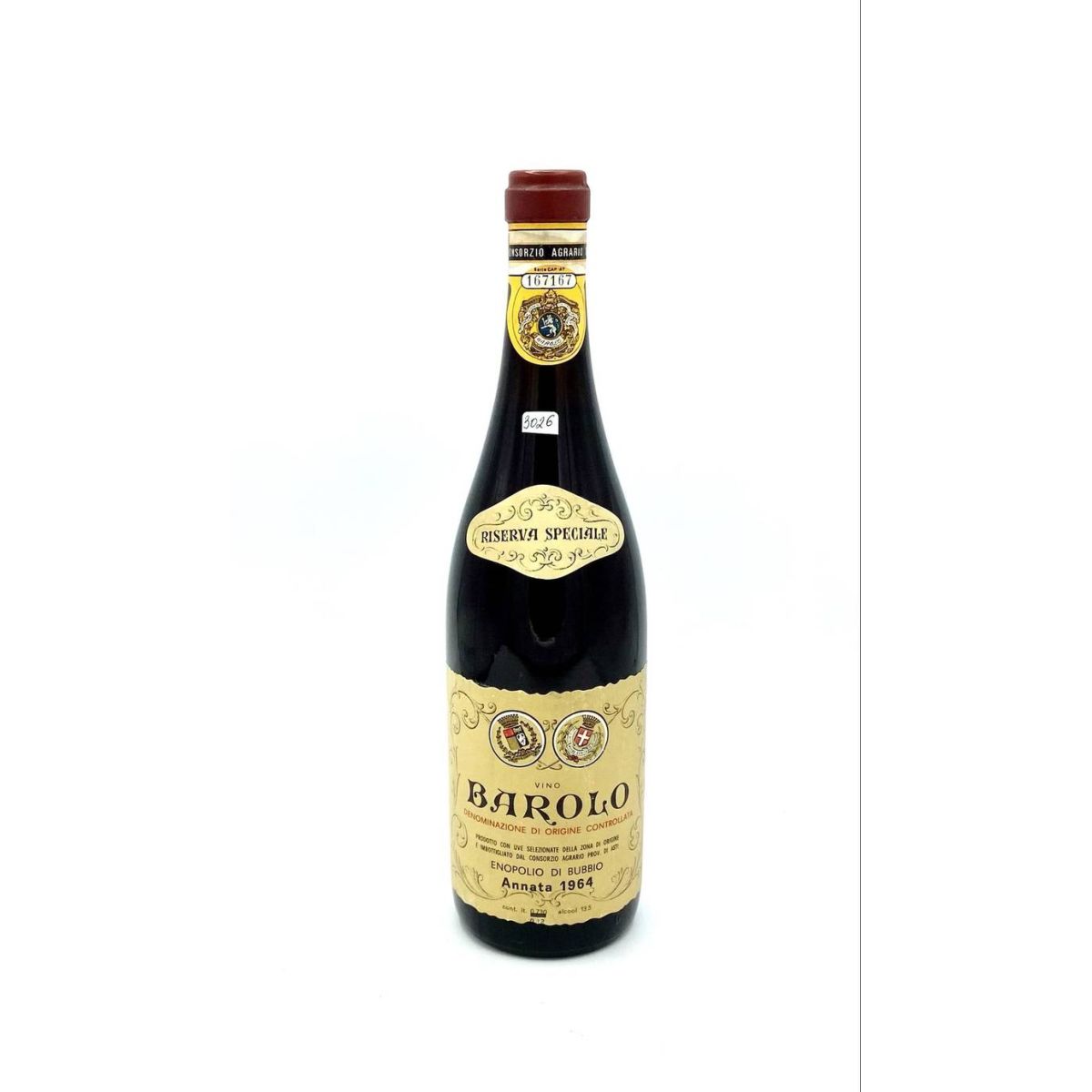 Vintage Bottle - Enopolio di Bubbio Barolo Riserva Speciale DOC 1964 0,72 lt. - COD. 3026