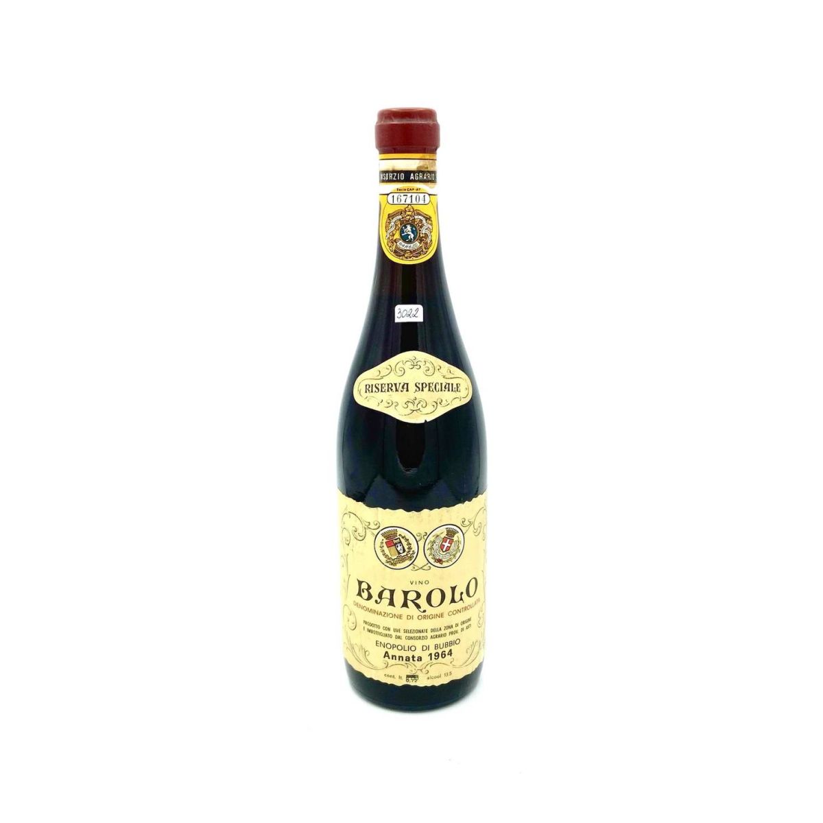 Vintage Bottle - Enopolio di Bubbio Barolo Riserva Speciale DOC 1964 0,72 lt. - COD. 3022