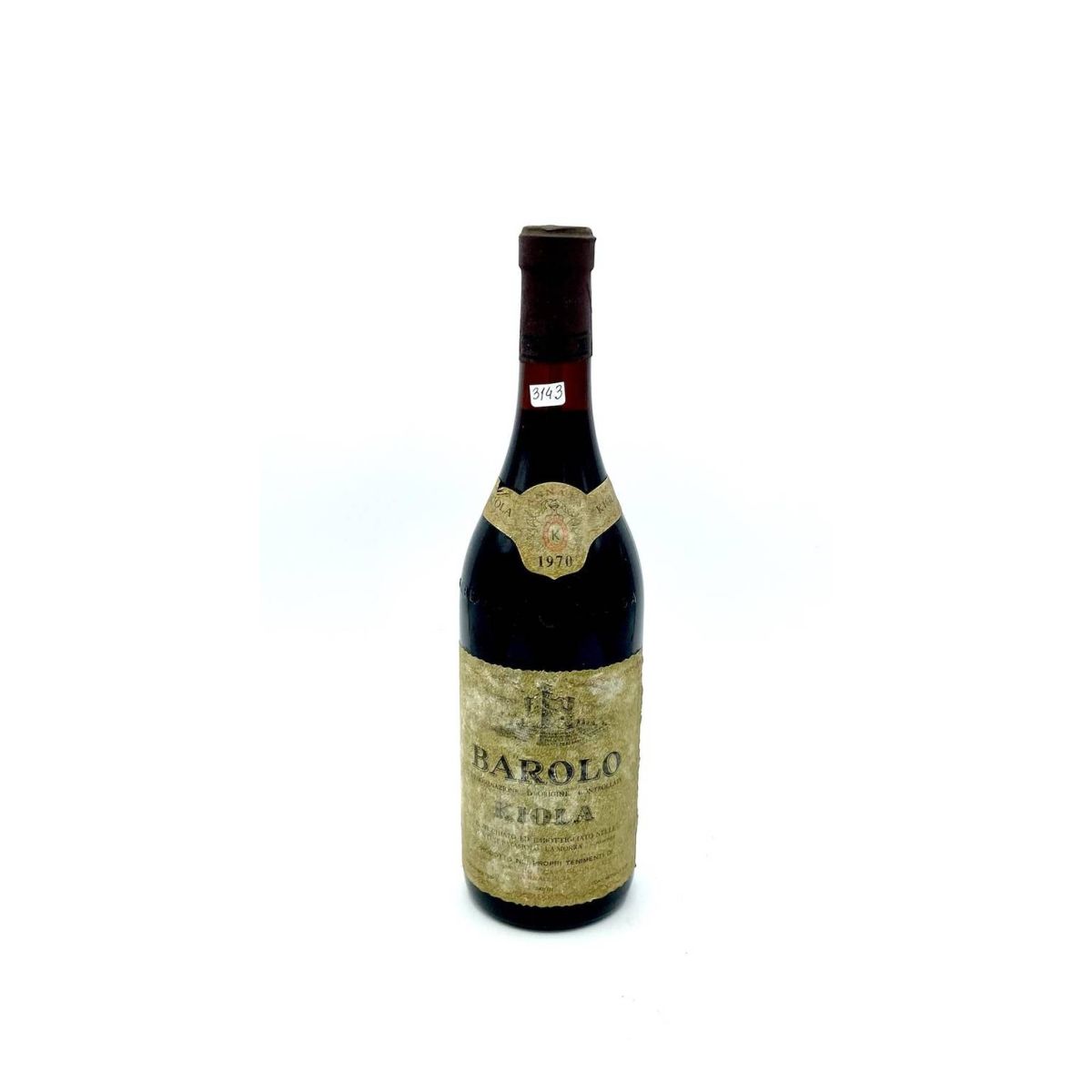 Vintage Bottle - Kiola Barolo DOC 1970 0,72 lt. - COD. 3143 - Enoteca Bevi Bene