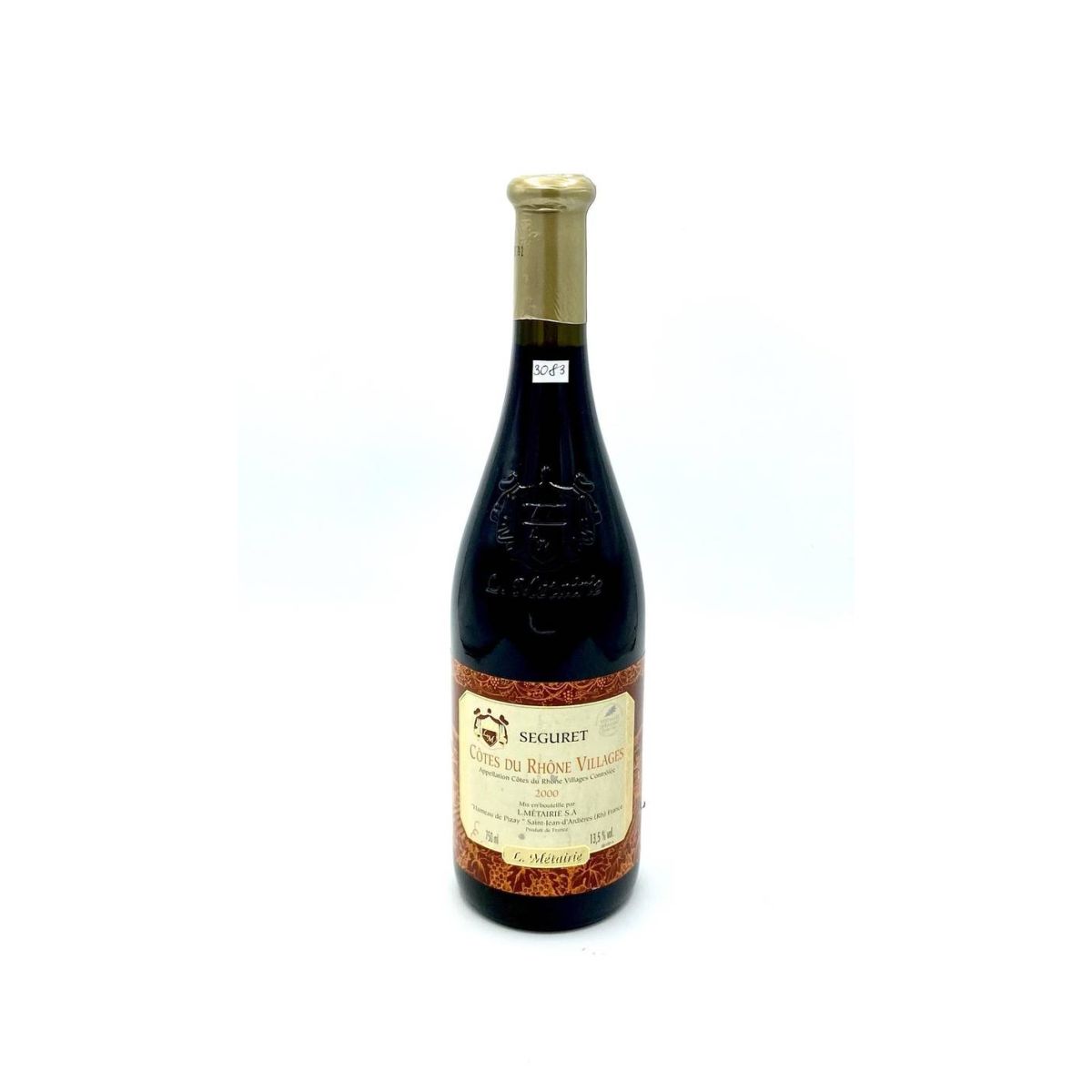 Vintage Bottle - L. Metairie Cotes du Rhone Villlages Seguret 2000 0,75 lt. - COD. 3083 - Enoteca Bevi Bene