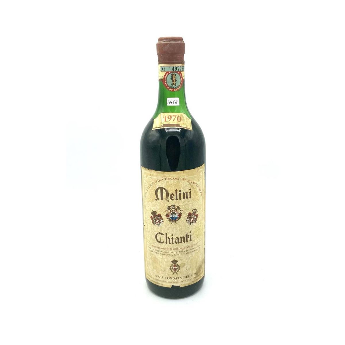 Vintage Bottle - Melini Chianti DOC 1970 0,72 lt. - COD. 3418 - Enoteca Bevi Bene
