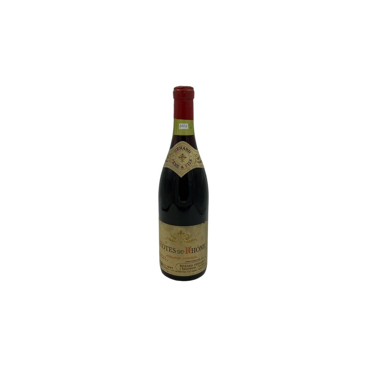 Vintage Bottle - Berard Pere &amp; Fils Cotes du Rhone 1967 0,75 lt. - COD. 3602 - Enoteca Bevi Bene