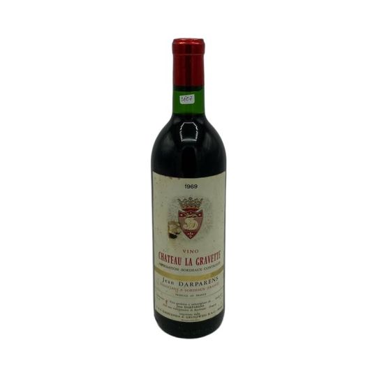 Vintage Bottle - Jean Darparens Bordeaux Chateau la Gravette 1969 0,75 lt. - COD. 3607 - Enoteca Bevi Bene