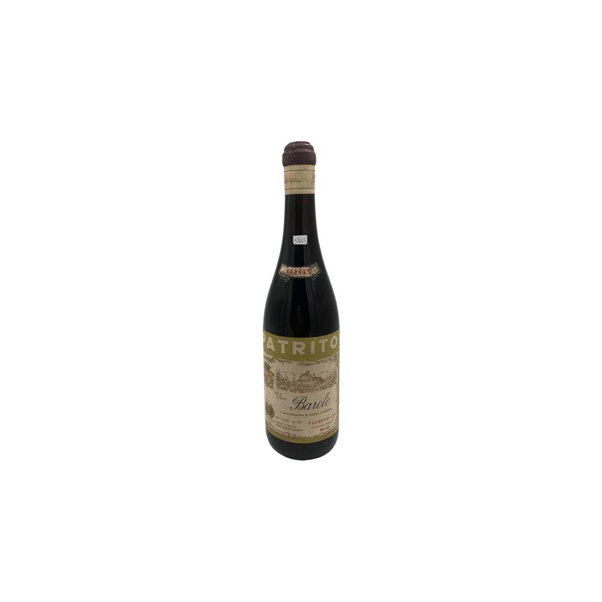 Vintage Bottle - Patrito Barolo DOC 1967 0,72 lt. - COD. 3845 - Enoteca Bevi Bene