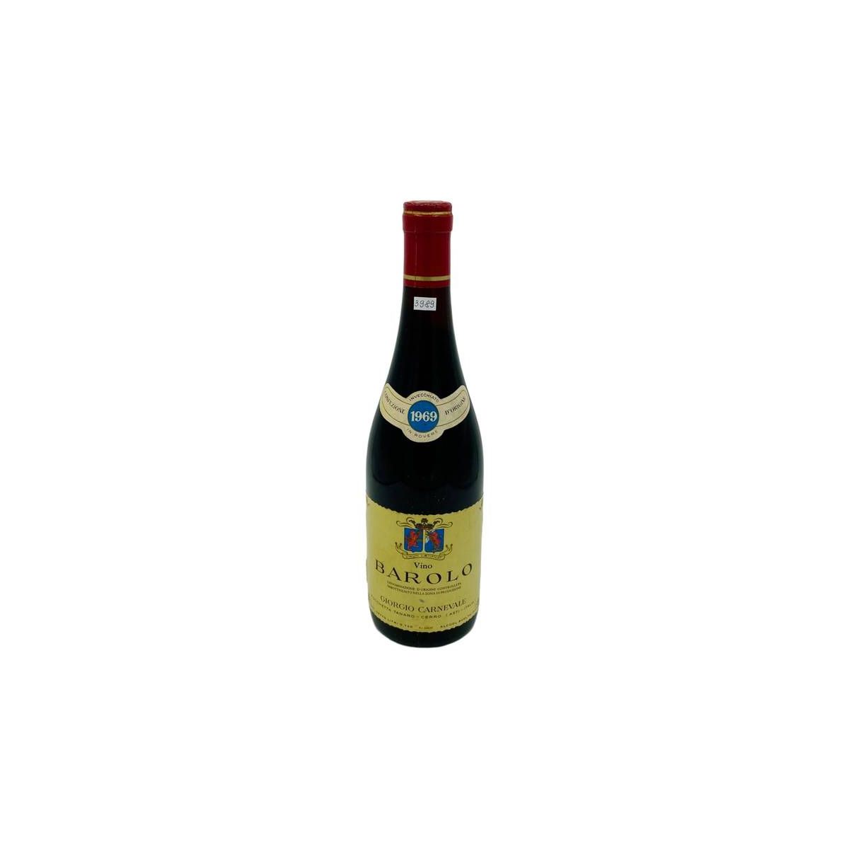 Vintage Bottle - Giorgio Carnevale Barolo DOC 1969 0,72 lt. - COD. 3989 - Enoteca Bevi Bene