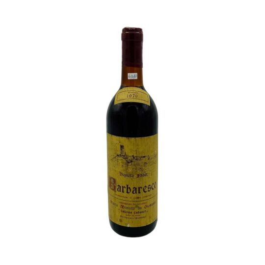 Vintage Bottle - Mario Minuto Barbaresco Riserva DOC Vigneto Faset 1979 0,75 lt. - COD. 4380 - Enoteca Bevi Bene