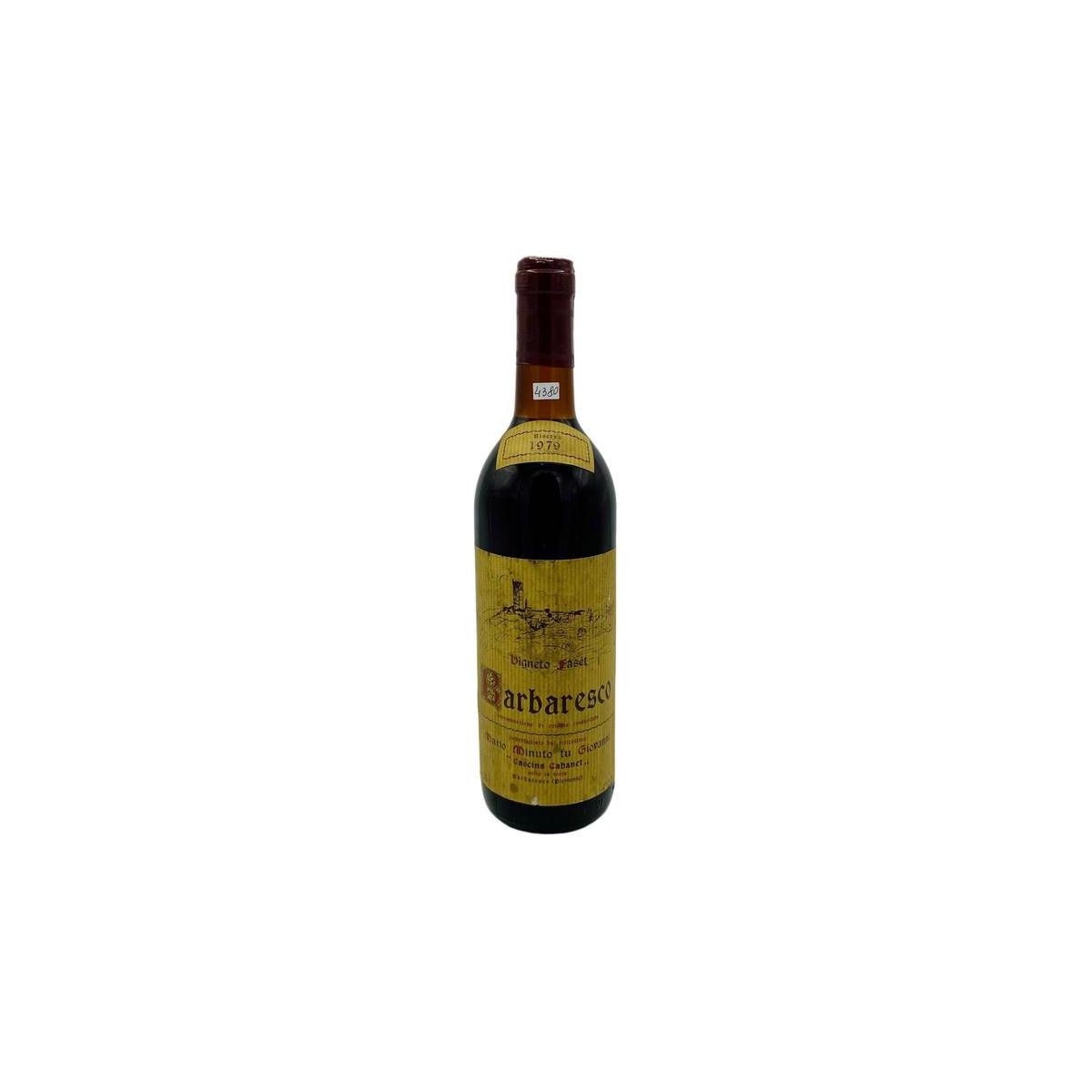 Vintage Bottle - Mario Minuto Barbaresco Riserva DOC Vigneto Faset 1979 0,75 lt. - COD. 4380 - Enoteca Bevi Bene