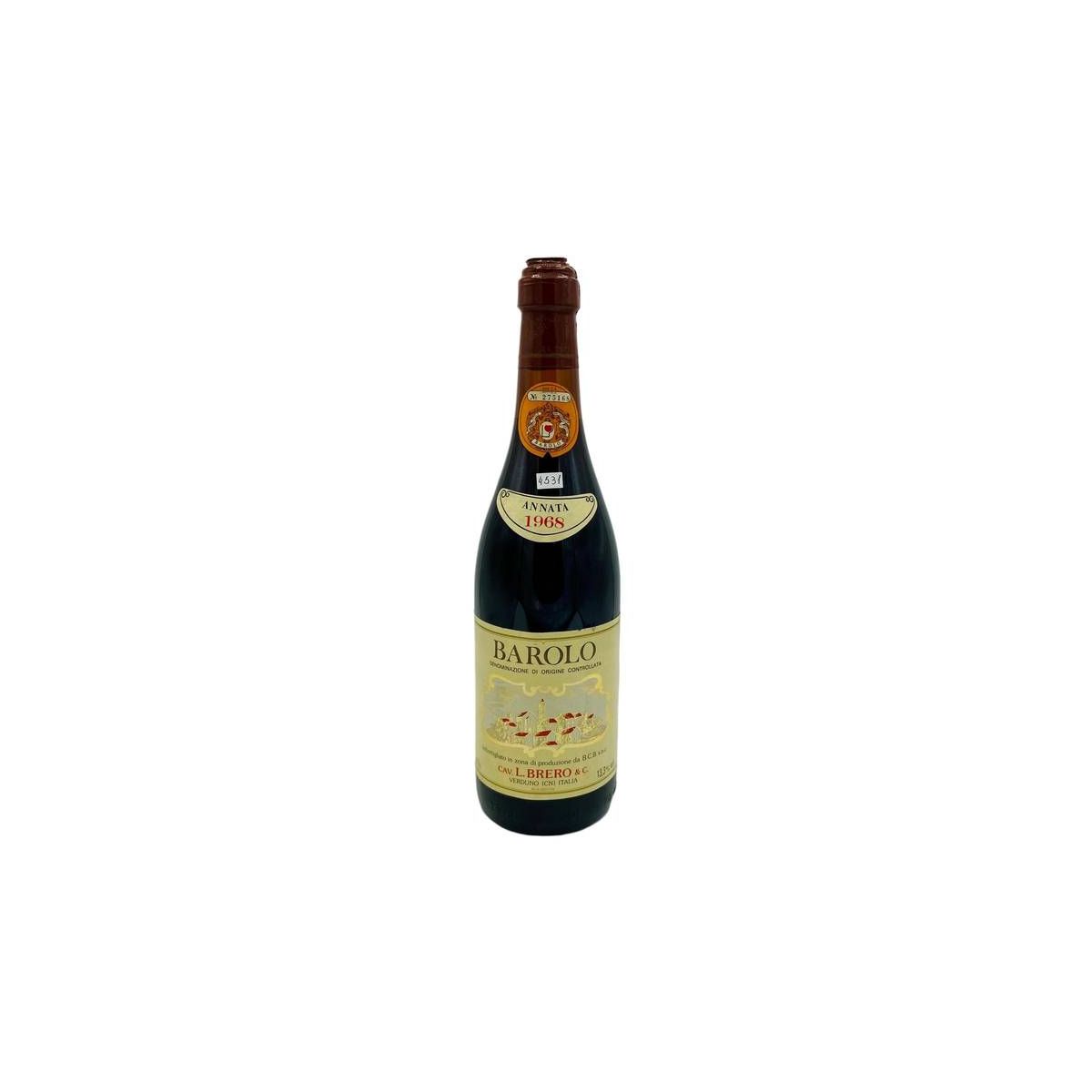 Vintage Bottle - Brero Barolo DOC 1968 0,75 lt. - COD. 4531 - Enoteca Bevi Bene