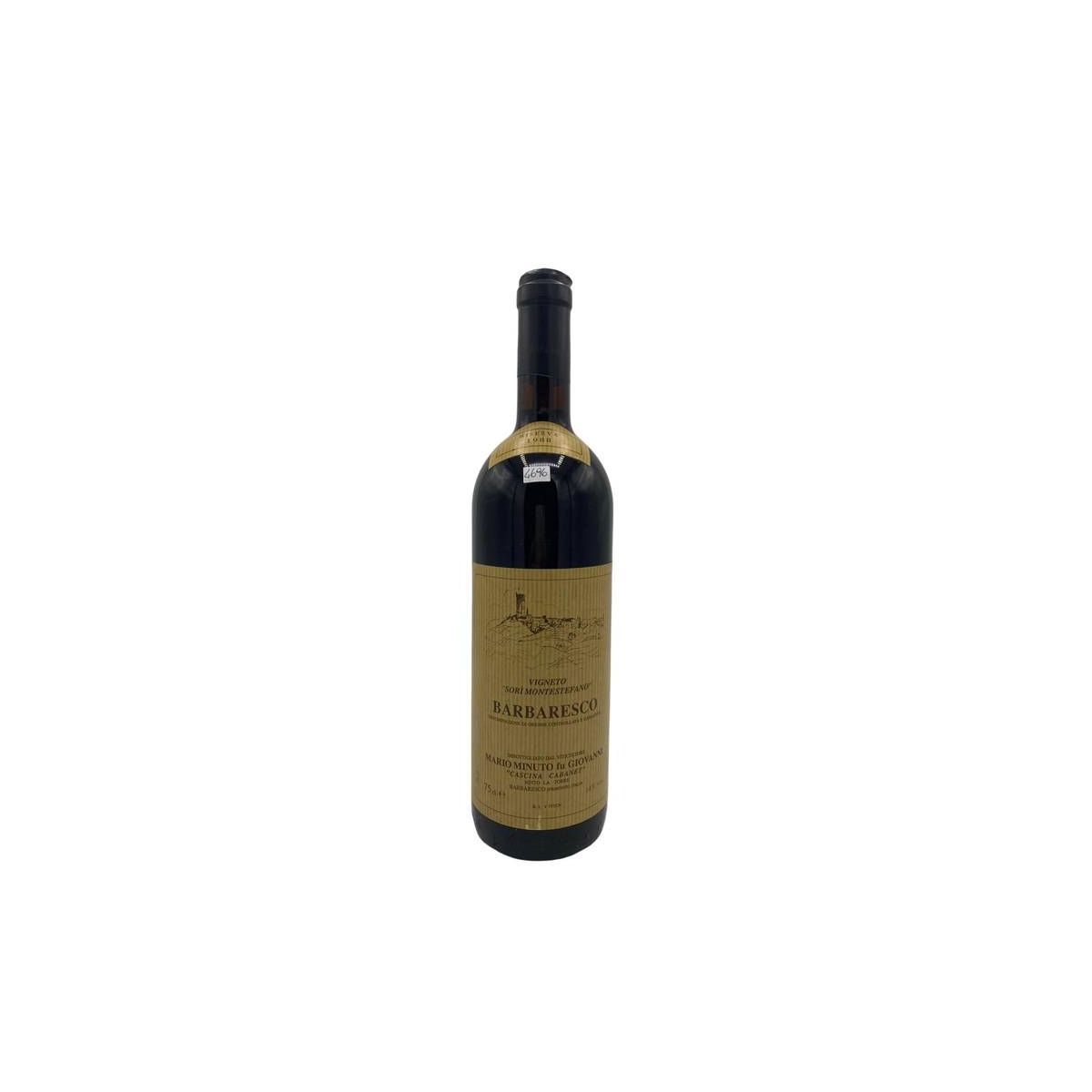 Vintage Bottle - Mario Minuto Barbaresco Riserva DOC Vigneto Sorì Montestefano 1988 0,75 lt. - COD. 4696 - Enoteca Bevi Bene