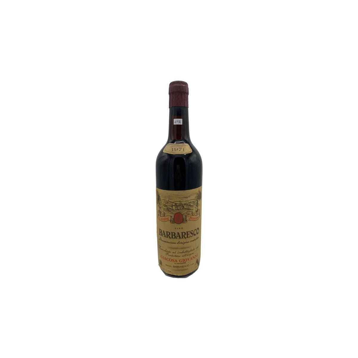 Vintage Bottle - Giacosa Giovanni Barbaresco DOC 1971 0,72 lt. - COD. 4934 - Enoteca Bevi Bene