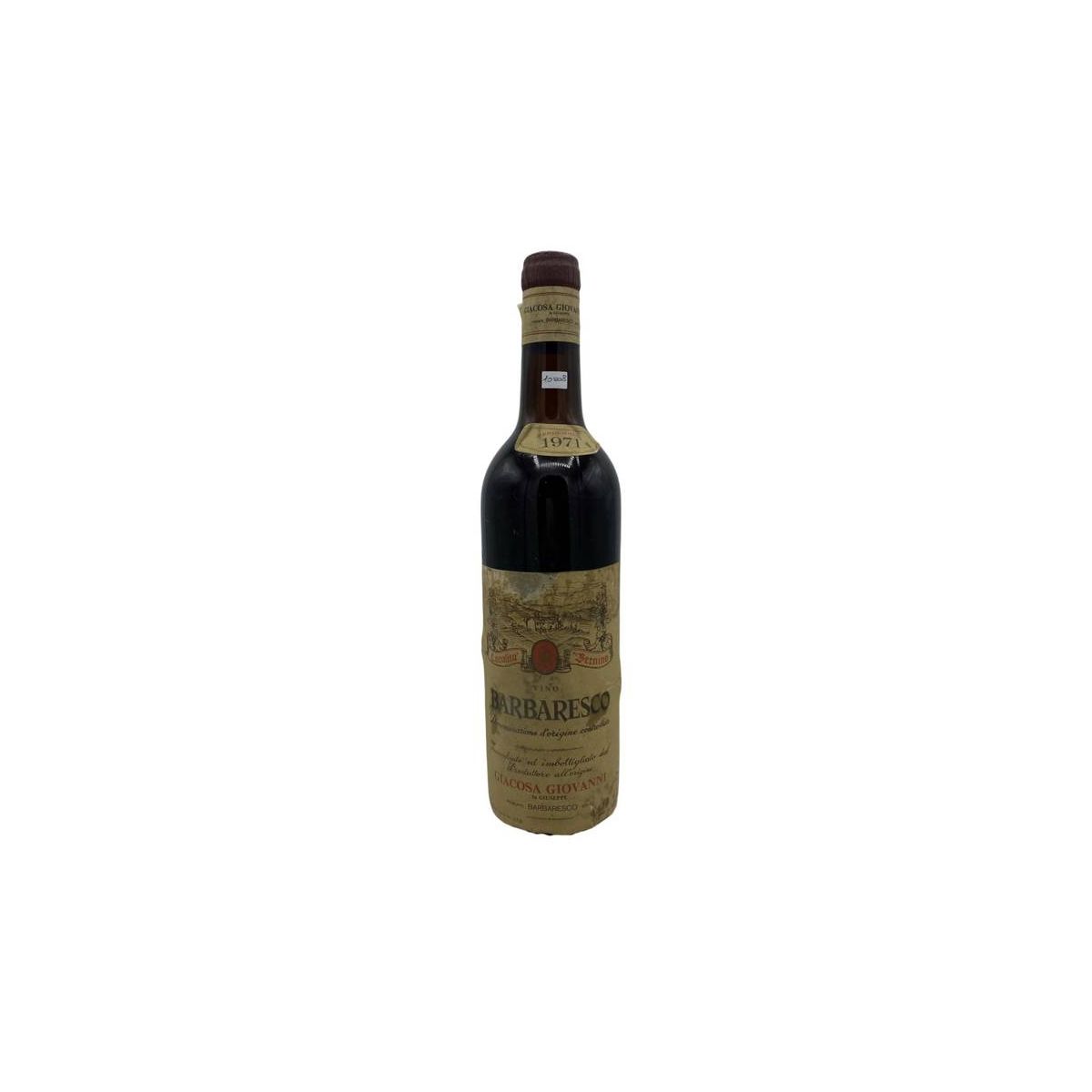 Vintage Bottle - Giacosa Giovanni Barbaresco DOC 1971 0,72 lt. - COD. 10008 - Enoteca Bevi Bene