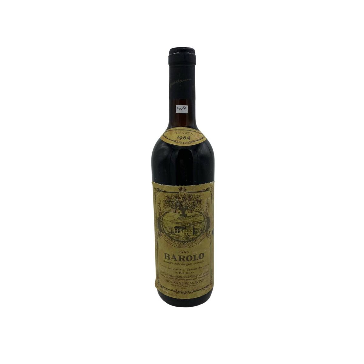 Vintage Bottle - Giovanni Scanavino Barolo DOC 1964 0,72 lt. - COD. 10419 - Enoteca Bevi Bene