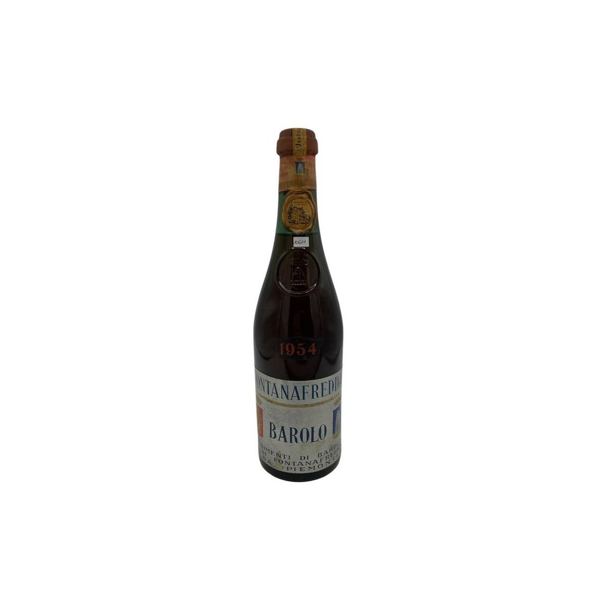 Vintage Bottle - Fontanafredda Barolo 1954 0,72 lt. CLEAR COLOR - COD. 10611 - Enoteca Bevi Bene