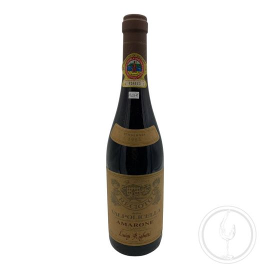 Vintage Bottle - Luigi Righetti Recioto della Valpolicella Amarone Classico DOC 1985 0,75 lt. - COD. 10875 - Enoteca Bevi Bene