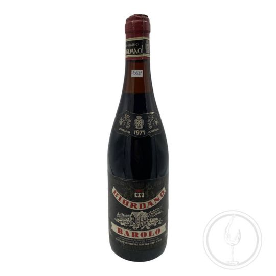 Vintage Bottle - Giordano Barolo DOC 1971 0,72 lt. - COD. 10881 - Enoteca Bevi Bene