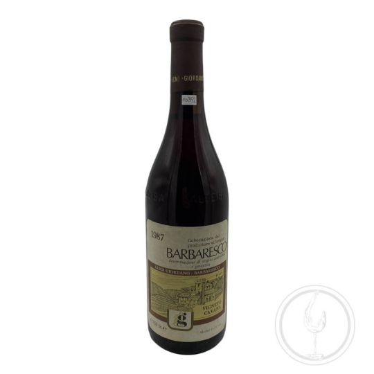 Vintage Bottle - Luigi Giordano Barbaresco DOCG "Vigneto Cavana" 1987 0,75 lt. - COD. 10852 - Enoteca Bevi Bene