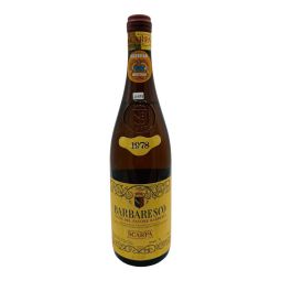 Vintage Bottle - Scarpa Barbaresco DOC "Vigne del Payoré Barberis" 1978 0,75 lt. CLEAR COLOR - COD. 10978 - Enoteca Bevi Bene