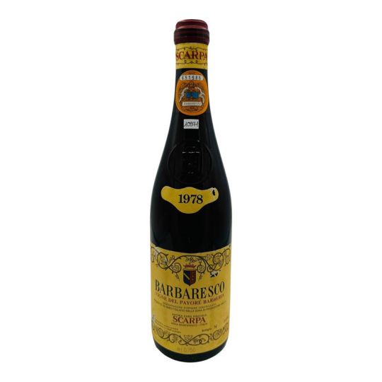 Vintage Bottle - Scarpa Barbaresco DOC "Vigne del Payoré Barberis" 1978 0,75 lt. - COD. 10971 - Enoteca Bevi Bene